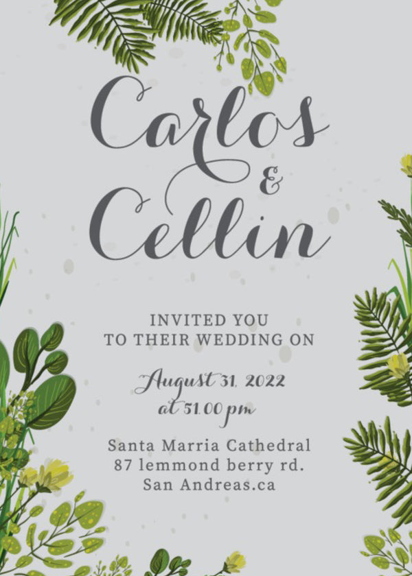Fern Grove — Botanical Wedding Invitation