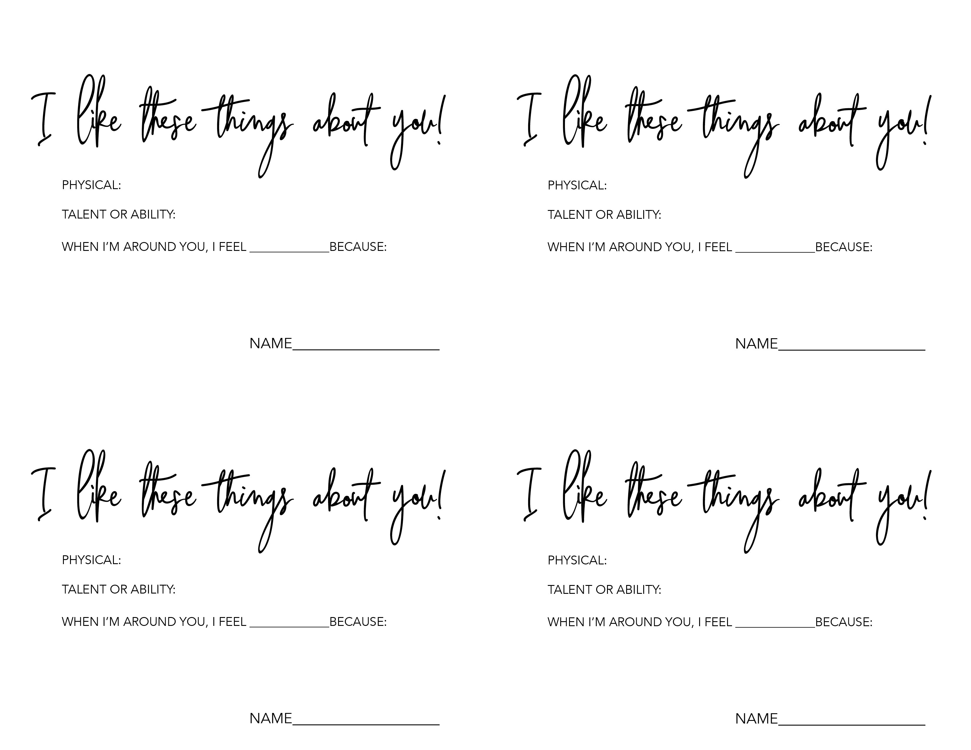 Girlfriend Compliment Booklet