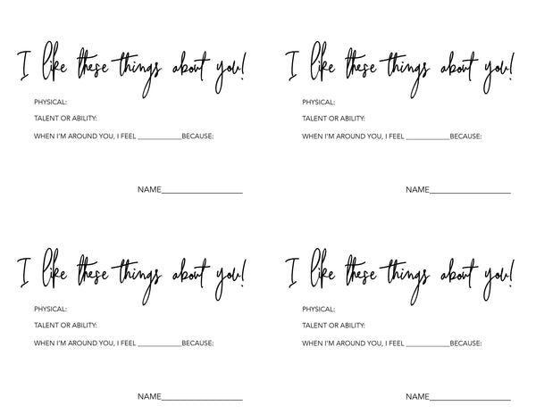 Girlfriend Compliment Booklet