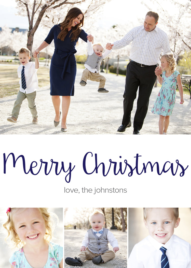 Merry Christmas – Striped, Script
